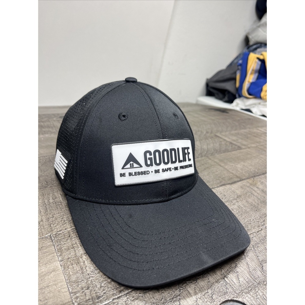 Good Life Religious USA Flag SnapBack Golf Hat Men's Breathable OSFA